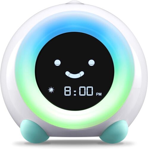 Mella Ready To Rise Appareil De Sommeil Pour Enfant Avec Veilleuse Et Machine Sonore (Bleu Arctique)