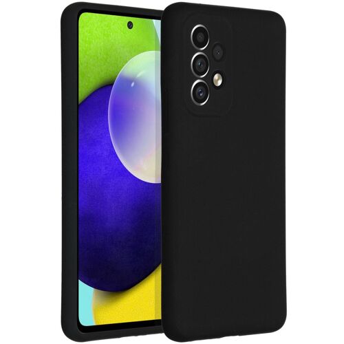 Accezz Coque Liquid Silicone Samsung Galaxy A53 Noir
