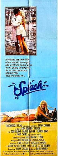Splash De Ron Howard - 1982 - Tom Hanks - Daryl Hannah - Affiche Pantalon Cinéma Originale - Pliée - 60 X 160 - -