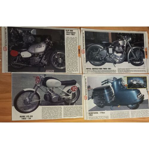 Tele Poche / 25 X Collections Fiches / La Grande Aventure Des 2 Roues / De 1951 A 1969 /