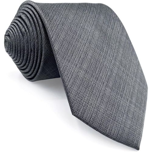 Tianyi-Shlax&wing Combinaison D'affaires En Soie Extra Longue Pour Homme Gris Uni 63" 160 Cm 57.5" 147 Cm