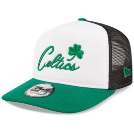 New Era A-Frame Trucker Cap - Nba Boston Celtics Blanc