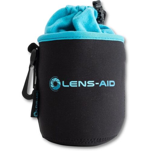 Housse pour Objectifs d'Appareil Photo en Néoprène avec Doublure en Polaire : Etui, Poche pour protéger Objectifs avec Cordon