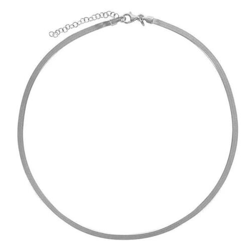Collier - Argent - 55cm - Rhodié - Mixte - 925/1000