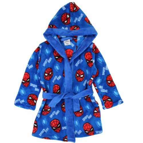 Peignoir De Nuit Ou Robe De Chambre Spiderman Bleu (Taille 4/5 Ans,Couleur Bleu)