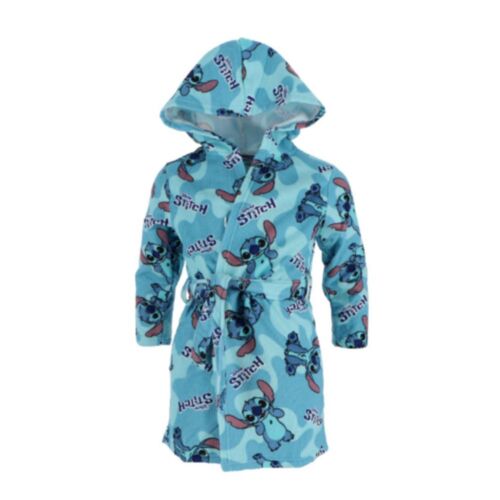 Peignoir Enfant Lilo Stitch Bleu (Taille 3/4 Ans,Couleur Bleu)