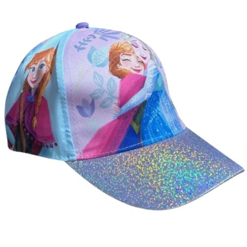 Casquette Reine Des Neiges Frozen 2 Disney - Full Sublimation - Taille Ajustable 54 Cm - Enfants 4 À 8 Ans (Taille 54 Cm,Couleur Bleu)