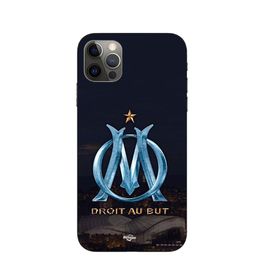 Coque Iphone 14 Pro Max Om Logo Bleu Et Dorée Stade