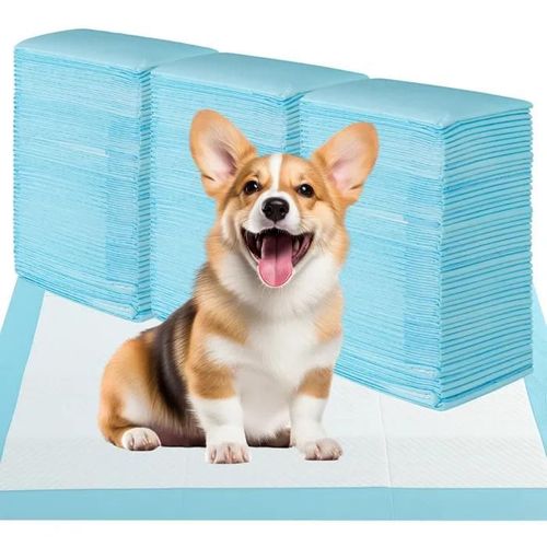 Costway Lot De 150 Tapis Pour Chien Chiots 76 X 76 Cm À 6 Couches, Tapis Propreté Chat, Absorption Rapide, Pour Salon Cage Voiture