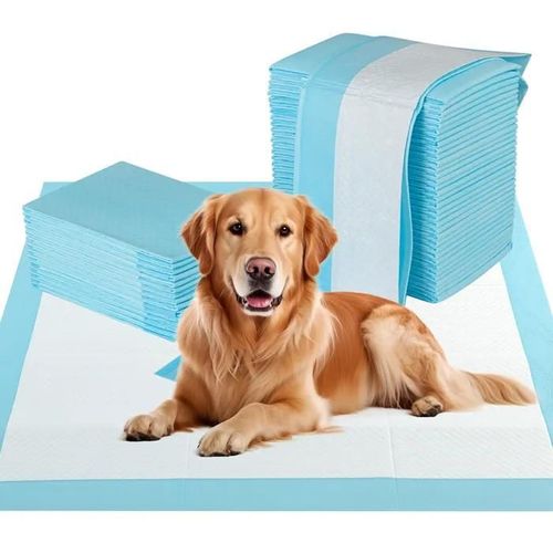 Costway Lot De 100 Tapis Pour Chien Chiots 90 X 90 Cm À 6 Couches, Tapis Propreté Chat, Absorption Rapide, Pour Salon Cage Voiture