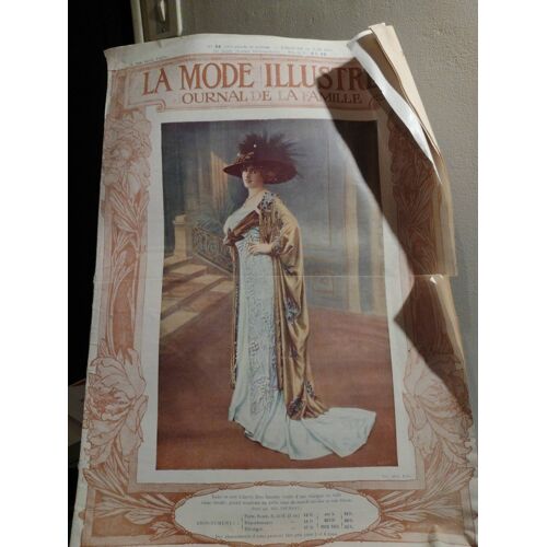 La Mode Illustrée Numéro 24 12 Juin 1910 Robe En Soie Liberty Bleue
