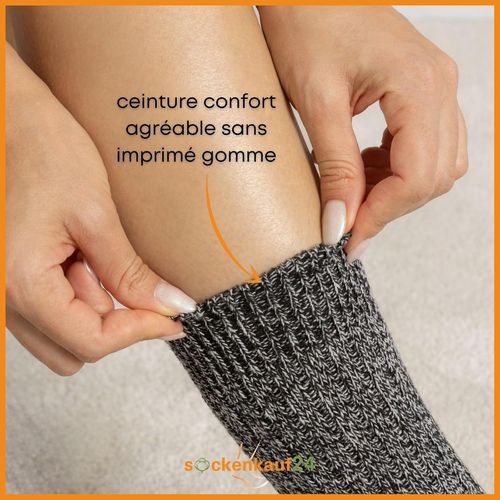 6 Paires Chaussettes Norvégiennes Homme Femme Chaussettes Hiver Chaudes En Laine.[S87]