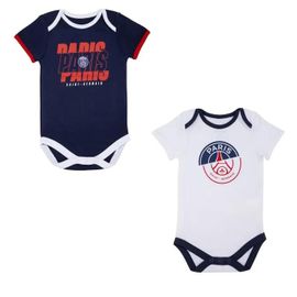 24 Mois - 2 X Body Bébé Garçon Psg Collection Officielle Paris Saint Germain Bleu