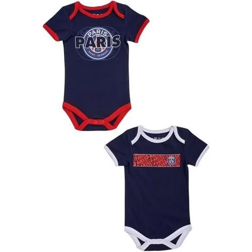 18 Mois - 2 X Body Bébé Garçon Psg - Collection Officielle Paris Saint Germain