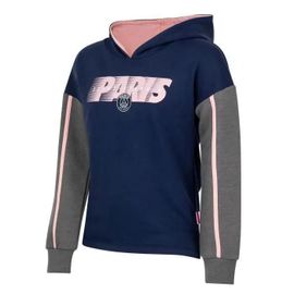 8 Ans - Sweat Capuche - Paris Saint Germain - Psg - Bleu - Fille - Manches Longues