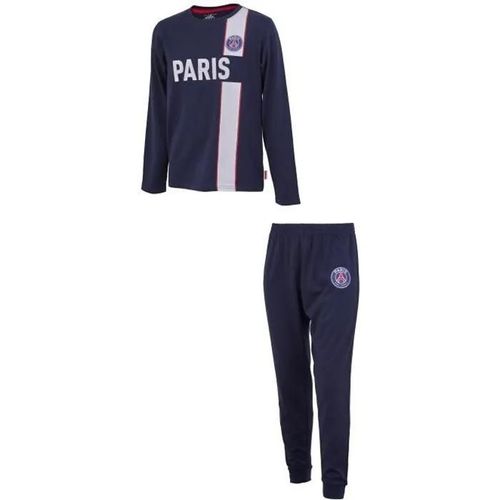 6 Ans - Pyjama Enfant - Paris Saint Germain - Psg - Coton - Manches Longues - Bleu