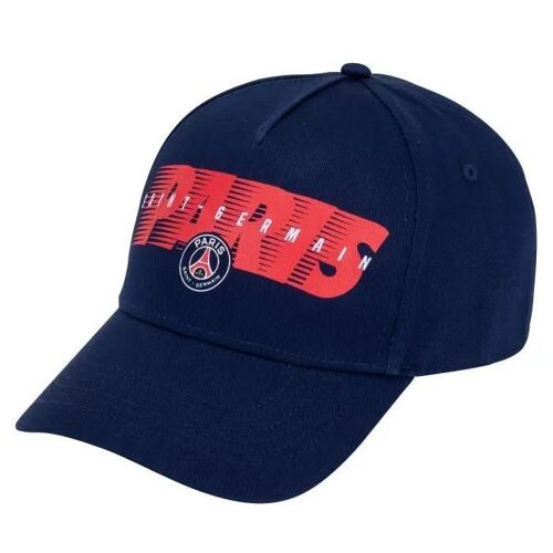 60 Cm - Casquette - Paris Saint Germain - Collection Officielle - Taille Réglable - Coton - Bleu