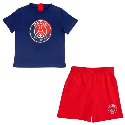12 Mois - Ensemble T-Shirt Short Bébé Garçon Psg - Collection Officielle Paris Saint Germain