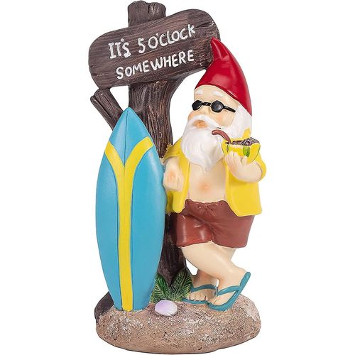 Statues De Jardin D'extérieur, Décorations De Jardin, Nain Surfeur, Résine, Jouets Interactifs, Résistant Aux Intempéries