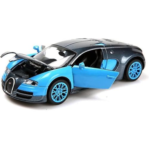 1:32 Bugatti Veyron Diecast Car, alliage Modèles de voitures Jouets Voitures pour 3 à 12 ans Bleu