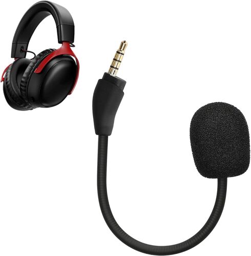 KALANKA-Microphone de remplacement compatible avec Kingston HyperX Cloud III - Micro de rechange pour casque audio casque gaming - noir