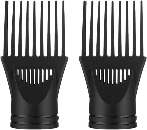 Lot de 2 diffuseurs de sèche-cheveux noirs professionnels pour sèche-cheveux - Brosse de sèche-cheveux - Buses pour salon de coiffure