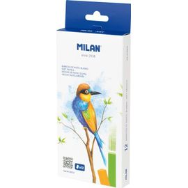 Pastels - Souple - Tendre - 12 Couleurs - Beaux-Arts - Scolaire - Milan