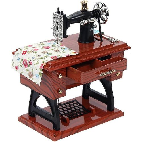 Mini Boîte À Musique Vintage, Simulation De Machine À Coudre, Cadeau Pour Nouveau-Né, Enfants