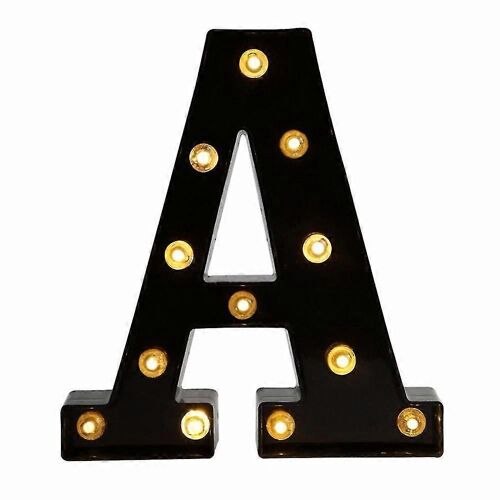 Zhouba ¿ Lampe murale LED en forme de lettres de l'alphabet, luminaire décoratif pour fête d'anniversaire, bar, maison (B)