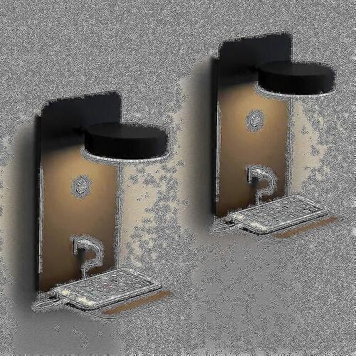 Lot De 2 Lampes Led D'intérieur Avec Port Usb : Lampe À Intensité Variable 12 W Avec Interrupteur, Lampe De Lecture, Lampe De Chevet Rotative À 330 °