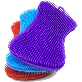 Éponges en silicone, éponges de nettoyage, éponges à récurer pour la vaisselle, les fruits, les légumes, éponges à récurer fabriquées