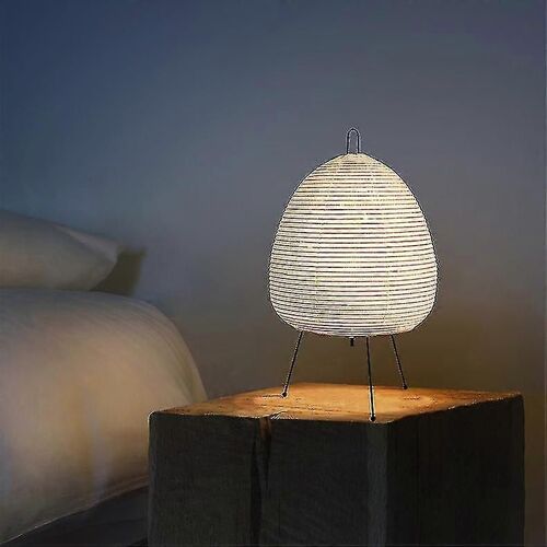 Lampadaire Trépied Créatif Japonais, Lampe De Chevet En Papier De Riz Blanc, Pour Chambre À Coucher, Bureau, Maison, Hôtel, Loft, Éclairage Décoratif, Lampe Sur Pied, Prise Au, Impression