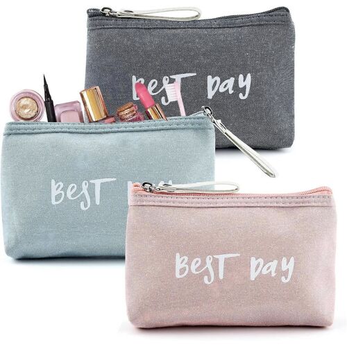 Trousse de maquillage 20253 pièces, trousse de maquillage étanche, trousse de voyage portable, organisateur de rangement pour articles de toilette