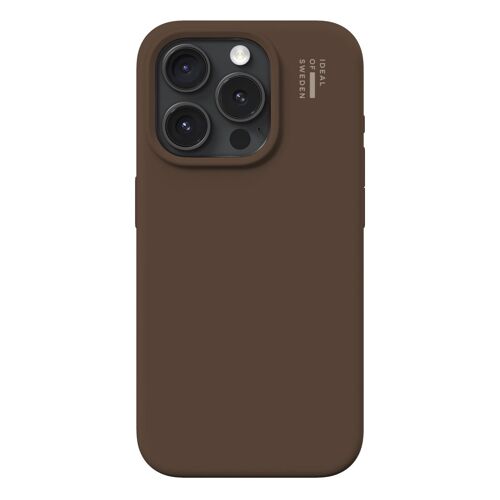iDeal of Sweden Coque en silicone avec MagSafe iPhone 15 Pro Mocha Mousse