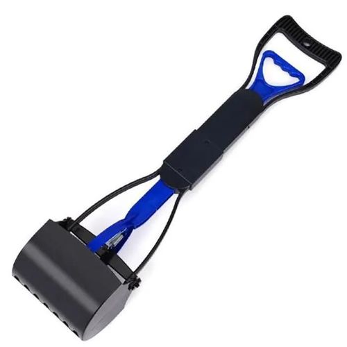 Sélecteur De Fosse Pour Animaux De Compagnie Pliable À Long Manche Pince À Caca Pour Chien--Bleu Noir