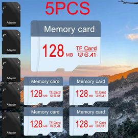 Kadel-5 Pièces Carte Mémoire 128 Mo 256 Mo 512 Mo U3 C10 Tf Pour Téléphones Nintendo Switch Jeux Caméra 4k Tv,5pcs 128mb