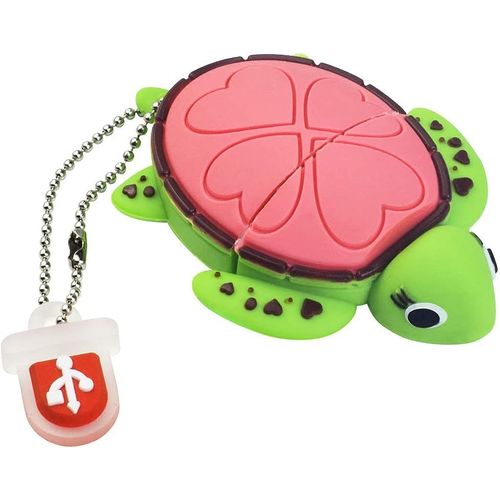 Clé Usb 16Go Tortue,Mémoire Stick Usb Flash Drive Pendrive En Silicone Cadeaux Pour Étudiants,Familles Et Enfants (16Go,Tortue Rose)