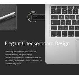 Clé USB JetFlash 780 8GB USB 3.1 Gen 1, légère et compacte avec mémoire MLC, jusqu'à 400 MB/s - TS8GJF780