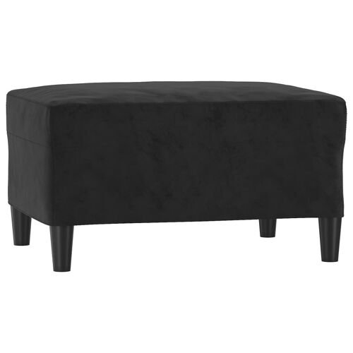 vidaXL Repose-pied Noir 70x55x41 cm Velours