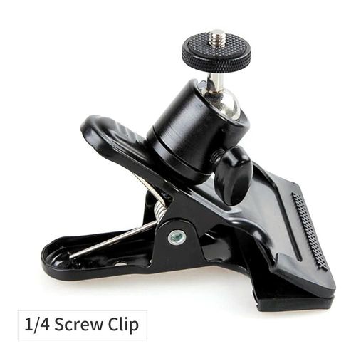 Trépied à tête sphérique pour appareil photo, support de tablette, lumière annulaire, adaptateur de photographie, chaussure chaude, clip de téléphone, pièces de rechange, accessoir-Clip