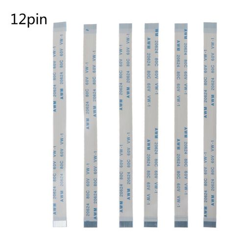 Panneau De Chargement Pour Manette Ps4,6 Pièces,10/12/14 Broches,Ruban Flexible Pour Bouton D'alimentation- Light Blue