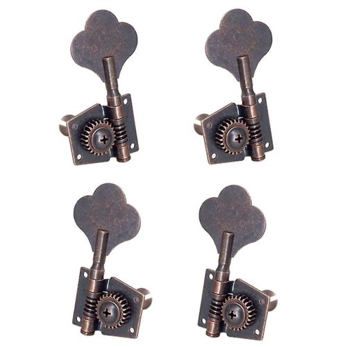 Mécaniques Pour Guitare Vinta Open Tuning Key Pegs 2l2r Pour 4 Cordes, Rouge