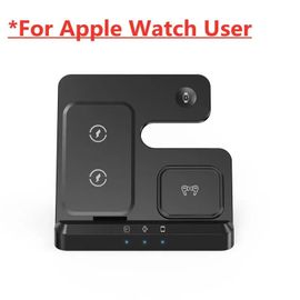 Support De Chargeur Sans Fil 100w 3 En 1, Pour Samsung Fold 4 3 S22 Untra Galaxy Watch 5 4 3 Active 2/1 Buds, Station De Charge Rapide-Noir Pour Pomme