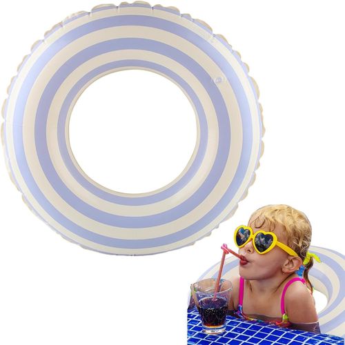 Anneau De Natation Enfant Adulte, Bouée Gonflable Piscine, Bouée De Natation Retro, Tube Natation, Eté, Plage, Fête De La Natation, Jouets Amusants (Rayures Violettes, 70)
