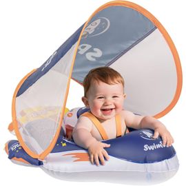 KALANKA-Bouée Bébé avec Capote Amovible UPF 50+ | Siège de Natation Anti-Basculement\u2013 Flotteur Sécurisé pour Enfants 6-36 Mois,Aide à la Nage