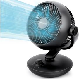 Ventilateur de Table Silencieux 24dB, Ventilateur Bureau de Circulation d'air Turbo - 80° Oscillation Horizontale - 100° Réglage Vertical - 3 Vitess - Pour Chambre à Coucher/Bureau/Cuisine