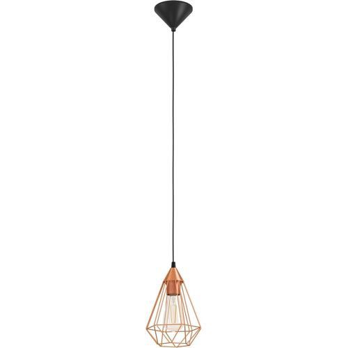 Lustre Tarbes,Suspension À Flamme Vintage Au Look Rétro,Matériau:Acier,Plastique,Couleur:Cuivre,Noir,Douille:E27,Ø 17,5 Cm