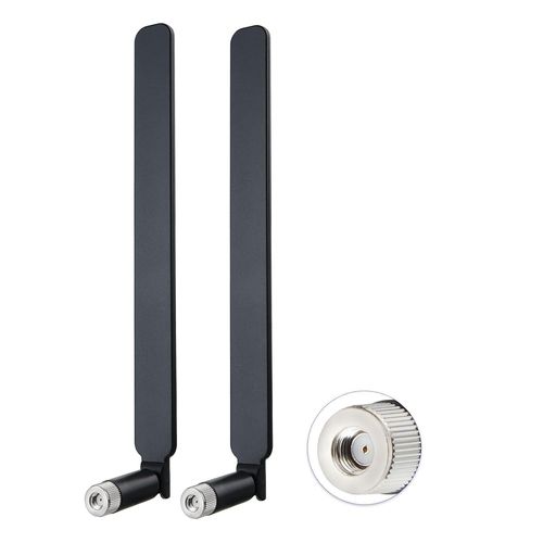 SJZG-Antenne Wlan Rpsma Double Bande 2.4G/5.8Ghz 12Dbi Omnidirectionnelle Compatible Routeurs, D-Link, Mini Pcie, Usb Wifi, Caméras Ip, Fpv Drone (2 Pièces)