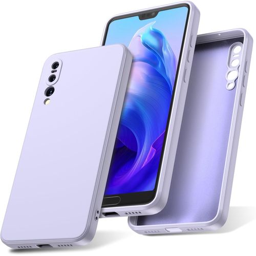 Coque Silicone Soft-Touch Antichoc, Anti-Poussière Et Antidérapante Avec Doublure Microfibre Pour Huawei P20 Pro - Violet