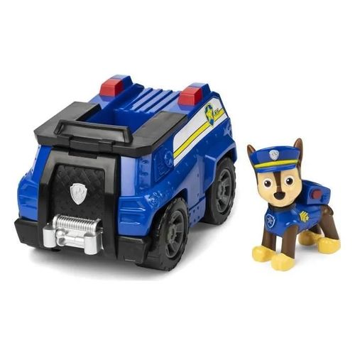 Véhicule + Figurine - Paw Patrol - Chase - 15 cm - Jouet Enfant 3 ans et + - Mixte